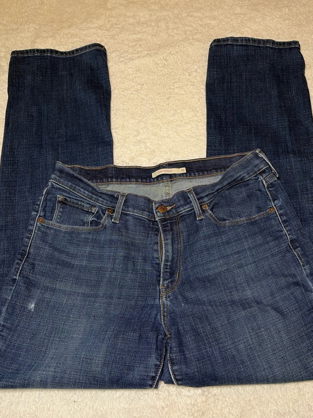 Levi’s Dark Wash Straight-Leg Jeans